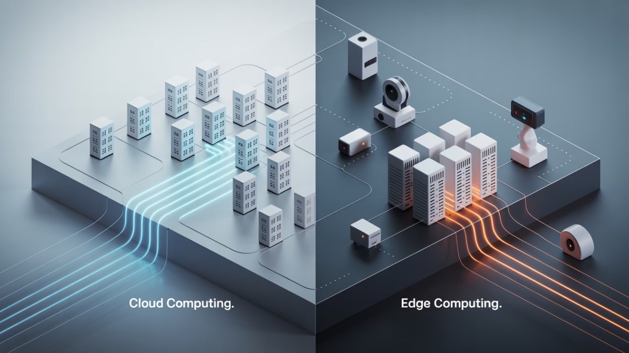 Edge computing vs. cloud computing